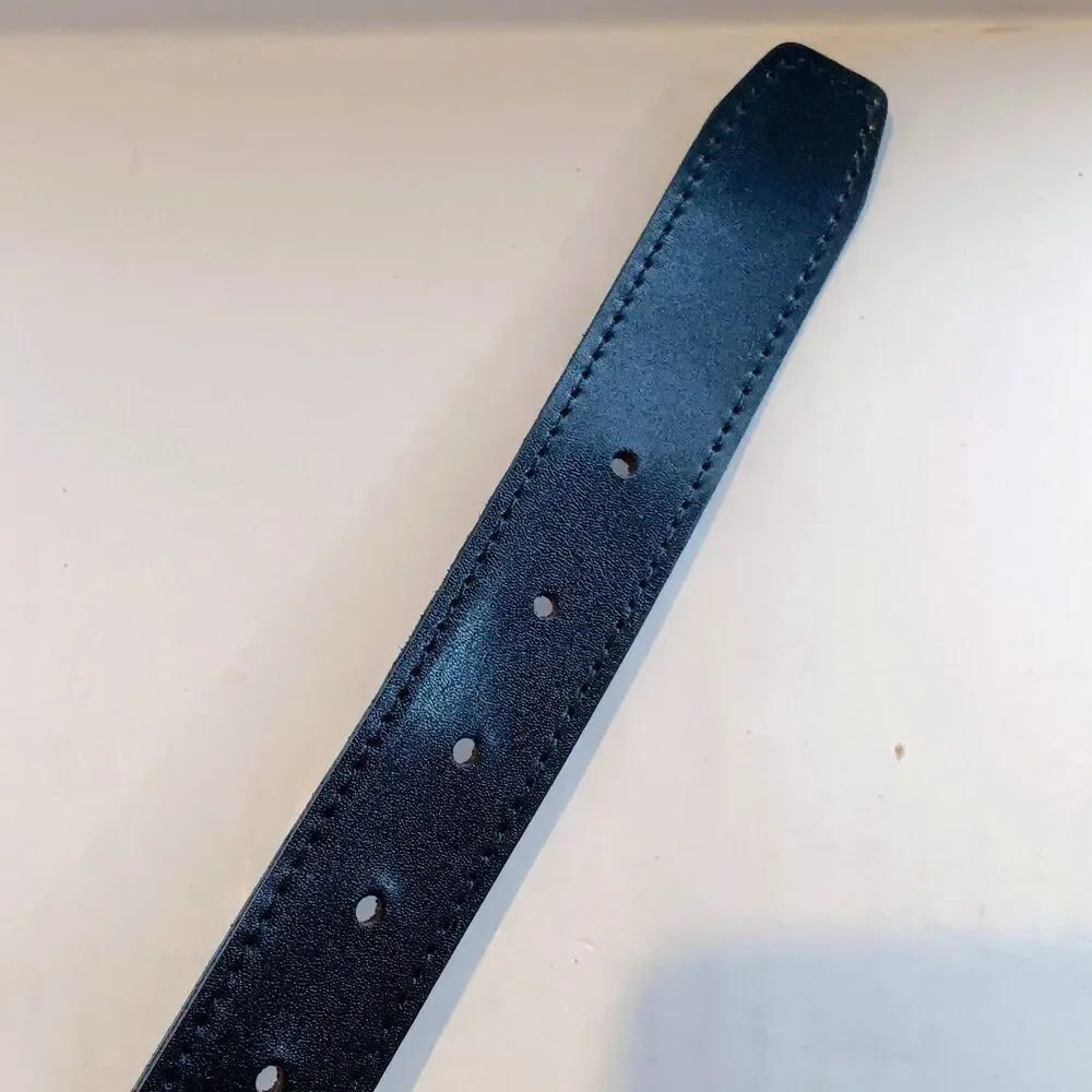 Vintage Pierre Cardin Reversible Belt-Large-Black-Brown-Removable Anchor Buckle